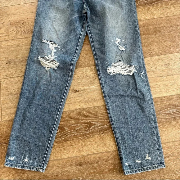Pistola Presley High Rise Women’s Medium Wash Distressed Denim Jeans Sz 26 NWOT - Picture 3 of 6